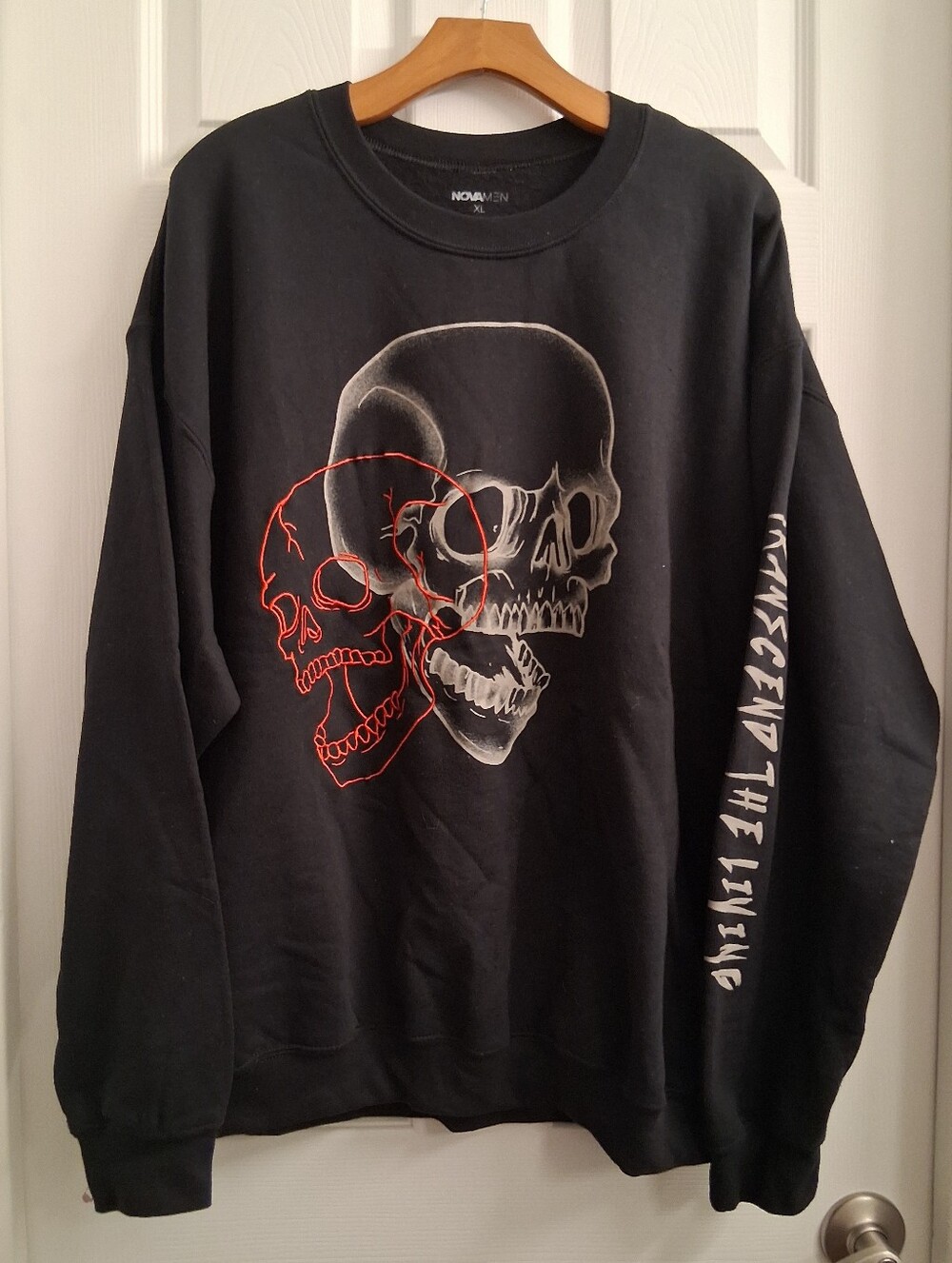 Nova Men Skull Sweatshirt Black XL